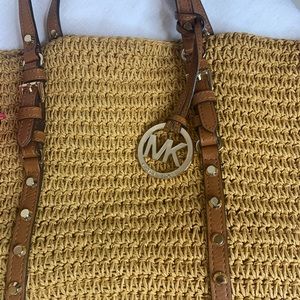 Michael Kors Straw Handbag